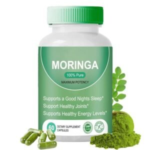 Rosabella Moringa Powder Capsules | 100% Pure 60 Veg Tablets | Moringa Powder Benefits