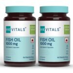 HealthKart hk vitals Fish Oil (120 Capsules) | For Men And Women (1000mg Omega 3 with 180mg EPA & 120mg DHA) | For Heart and Joints Health