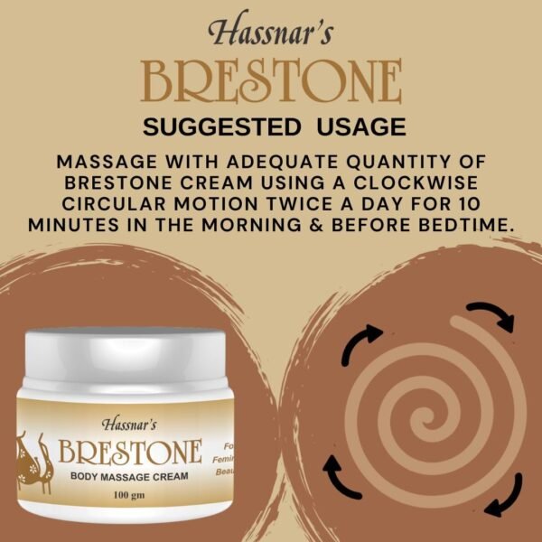 Hassnar's Combo of Body Massage Cream and Breast Care Capsule for Women | Brestone Capsules & Cream - Image 4
