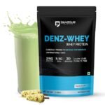 DENZOUR NUTRITION Denz Whey protein Powder | Pista Kulfi - 1.08Kg/2.3lb (30 Servings) | Lab Tested | 25g Protein, 5.5g BCAA | Easy Digesting Faster Muscle Recovery & Improved Strength Supplement