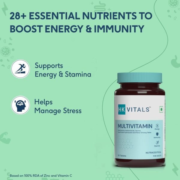 HealthKart hk vitals Fish Oil and Multivitamin (60 Tablets Each) Combo Pack | 1000mg Omega 3 with 180mg EPA & 120mg DHA | Enhances Energy, Immunity & Joints Health - Image 9