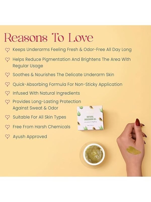 Milagro Beauty Invisible Solid Under Arm Gel, Clinical Strength Sweat Protection, Clean Scent, Ph Balancing Minerals For Under Arm Care | Whitening Cream | Safe For Baby Knees | Men & Women (15g) - Image 2