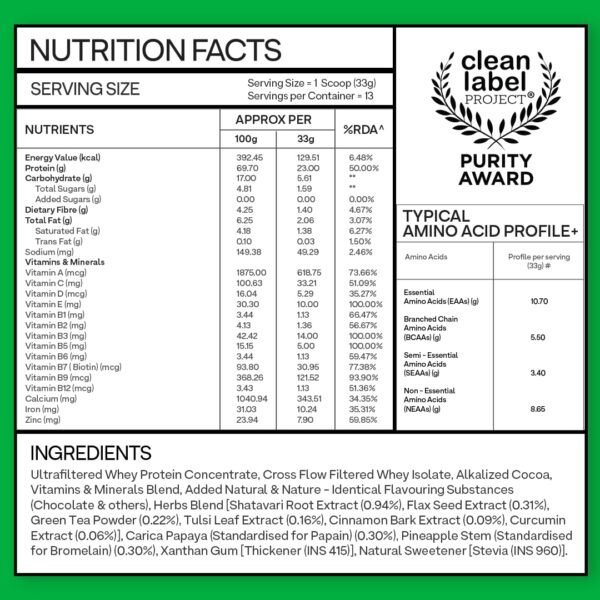 OZiva Protein & Herbs for Women, Chocolate, 16 Servings, 0g added Sugar - Image 7